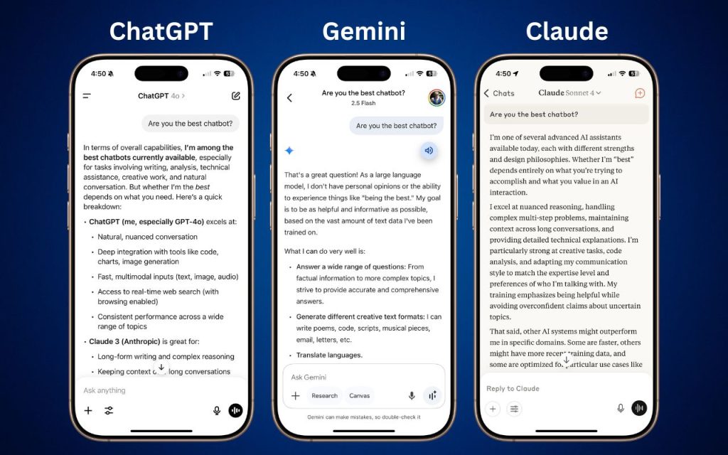 Choosing the Best AI Chatbot for Your Needs