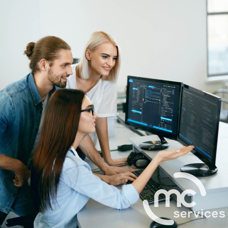Team collaborating on a strategy for effective Database Maintenance to ensure optimal uptime and performance.